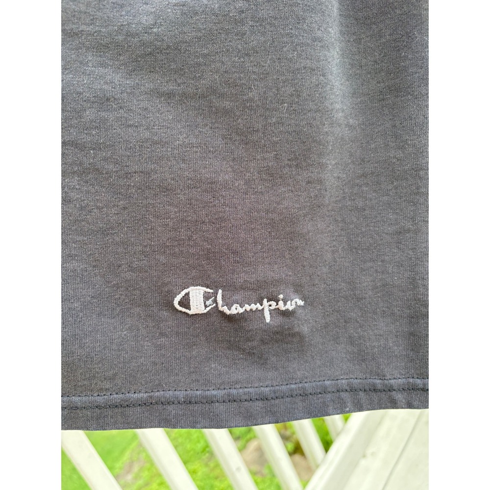 Vintage Champion Mens Lounge Shorts Large Black Elastic Drawstring Made in USA - Picture 3 of 9